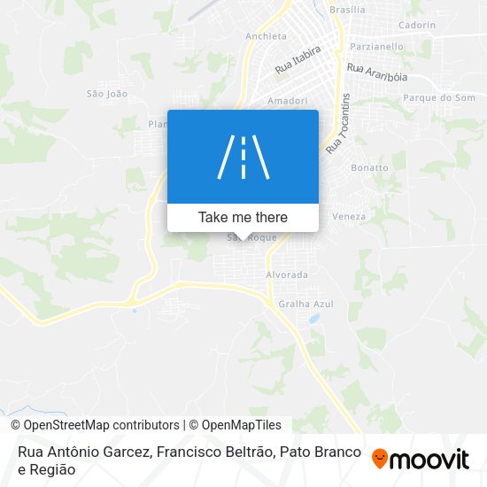 Rua Antônio Garcez map