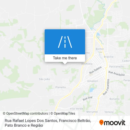 Rua Rafael Lopes Dos Santos map