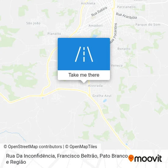 Rua Da Inconfidência map