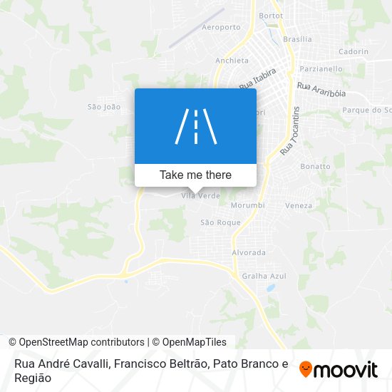 Rua André Cavalli map