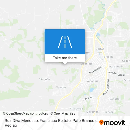 Rua Diva Menosso map