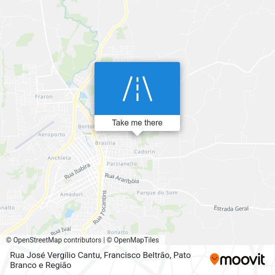 Rua José Vergílio Cantu map