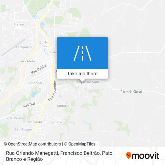 Rua Orlando Menegatti map