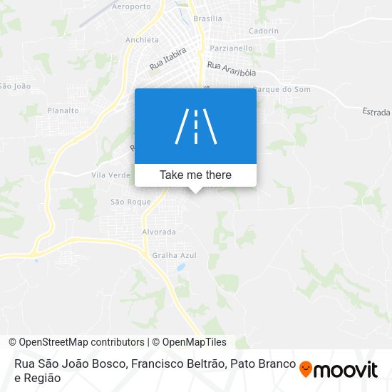 Rua São João Bosco map