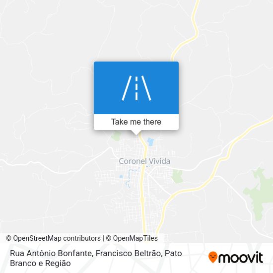 Rua Antônio Bonfante map