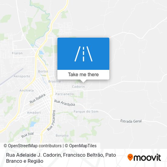 Rua Adelaide J. Cadorin map