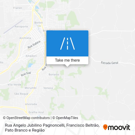 Rua Angelo Jubilino Pagnoncelli map