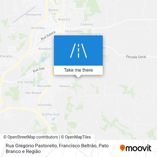 Rua Gregório Pastorello map