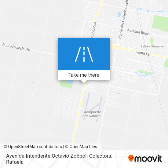 Mapa de Avenida Intendente Octavio Zobboli Colectora