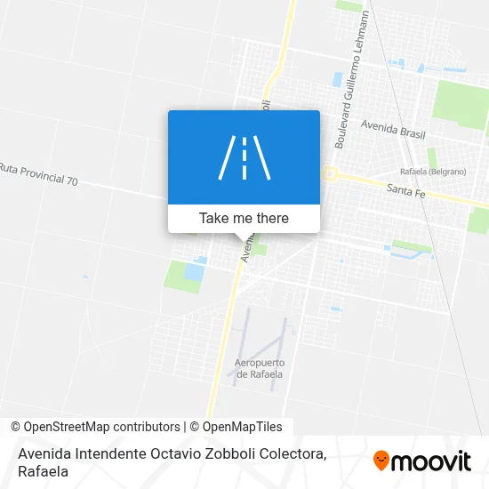 Avenida Intendente Octavio Zobboli Colectora map