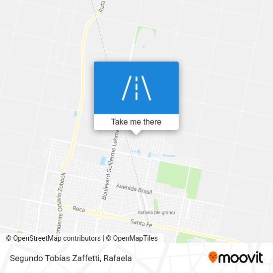 Segundo Tobías Zaffetti map