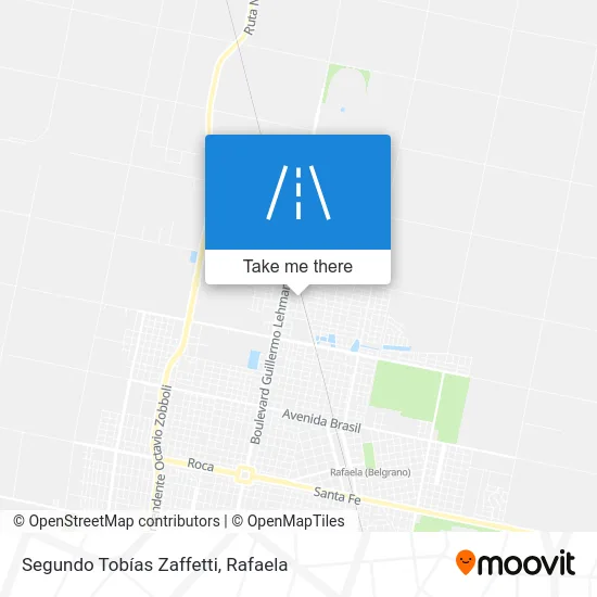 Segundo Tobías Zaffetti map