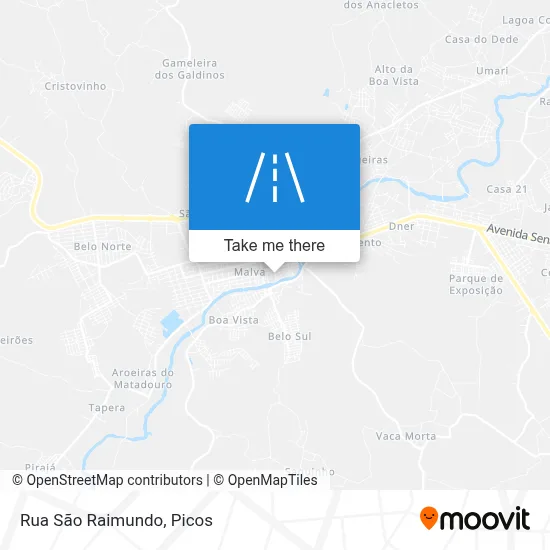 Rua São Raimundo map