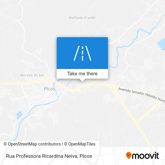 Rua Professora Ricardina Neiva map