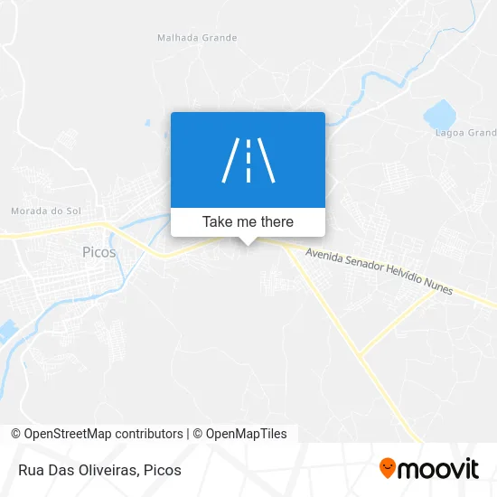 Rua  Das  Oliveiras map