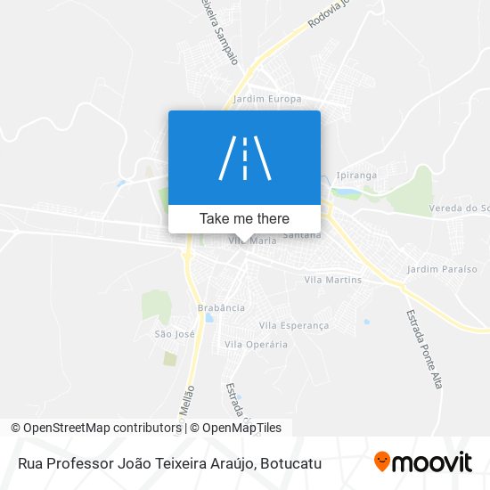 Rua Professor João Teixeira Araújo map