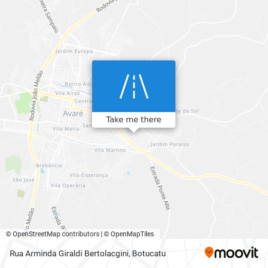 Mapa Rua Arminda Giraldi Bertolacgini