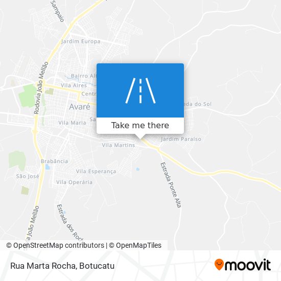 Mapa Rua Marta Rocha