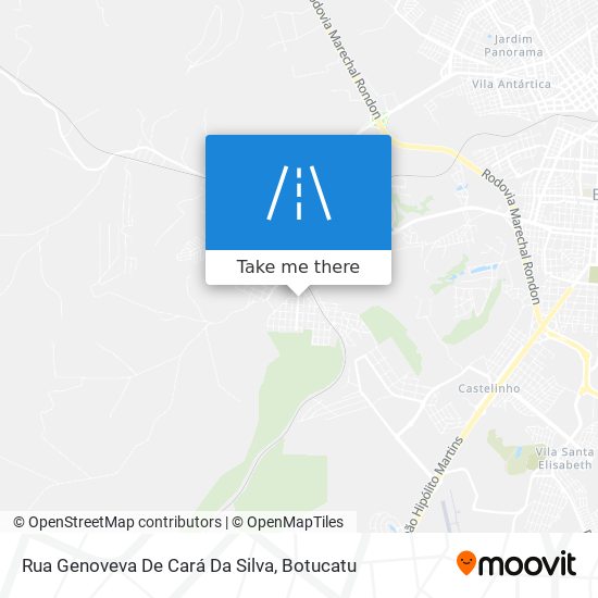 Mapa Rua Genoveva De Cará Da Silva