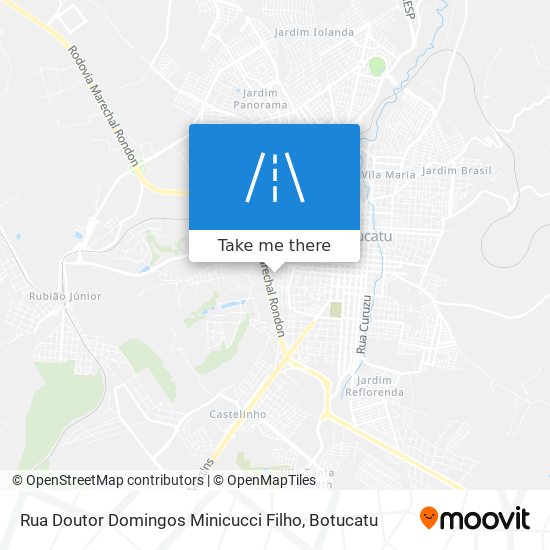 Mapa Rua Doutor Domingos Minicucci Filho