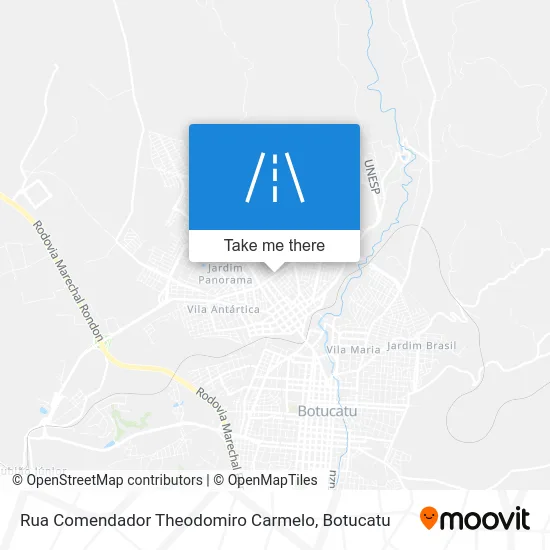 Rua Comendador Theodomiro Carmelo map