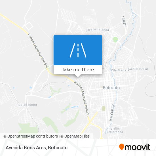 Mapa Avenida Bons Ares