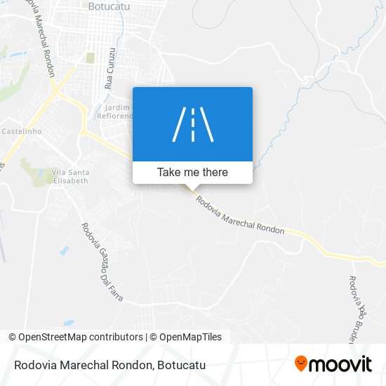 Mapa Rodovia Marechal Rondon