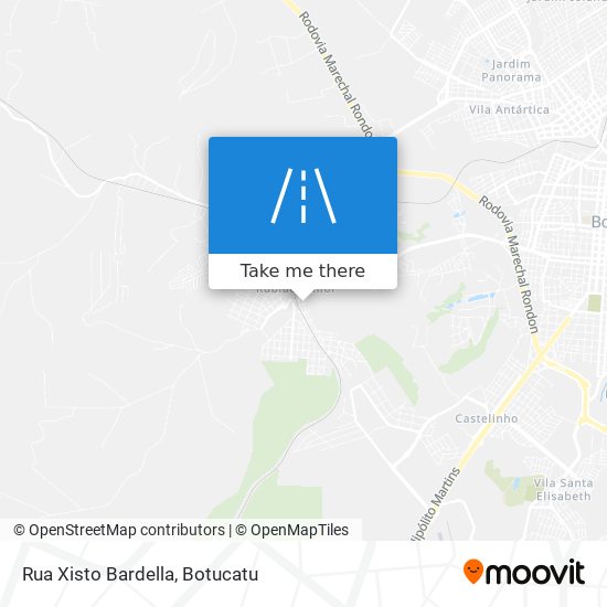 Mapa Rua Xisto Bardella