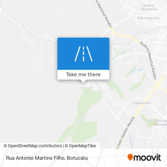 Mapa Rua Antonio Martins Filho