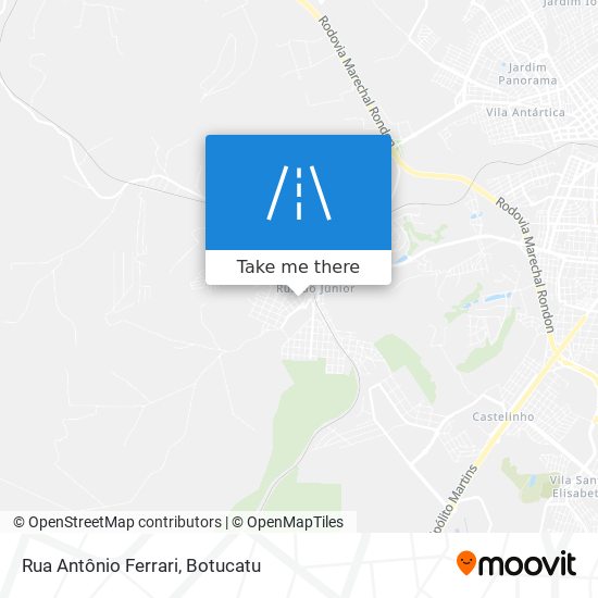 Rua Antônio Ferrari map