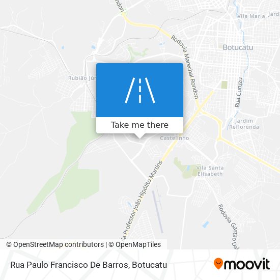 Mapa Rua Paulo Francisco De Barros