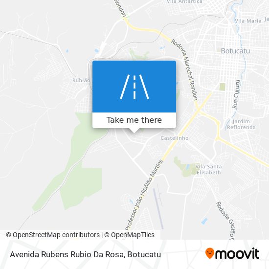 Mapa Avenida Rubens Rubio Da Rosa