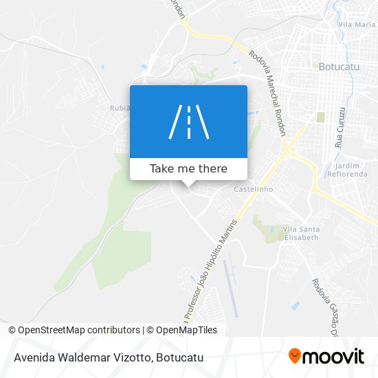 Mapa Avenida Waldemar Vizotto