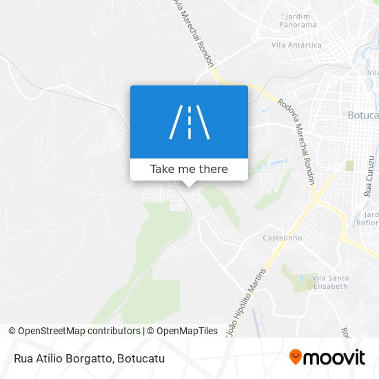 Mapa Rua Atilio Borgatto