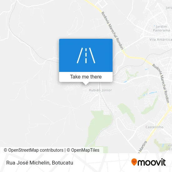 Rua José Michelin map