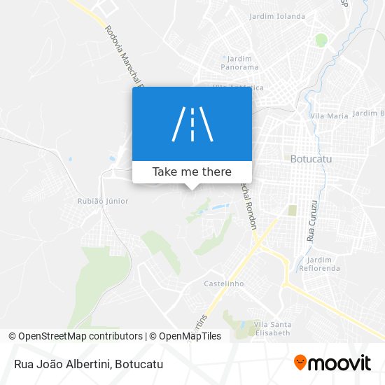 Rua João Albertini map