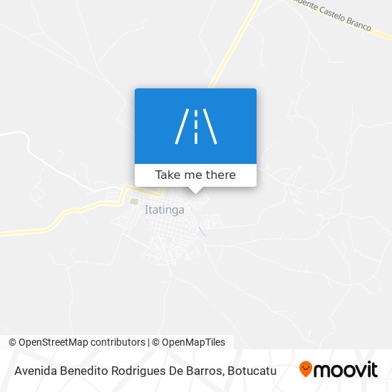 Mapa Avenida Benedito Rodrigues De Barros