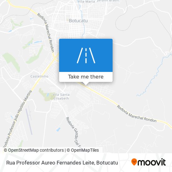 Mapa Rua Professor Aureo Fernandes Leite