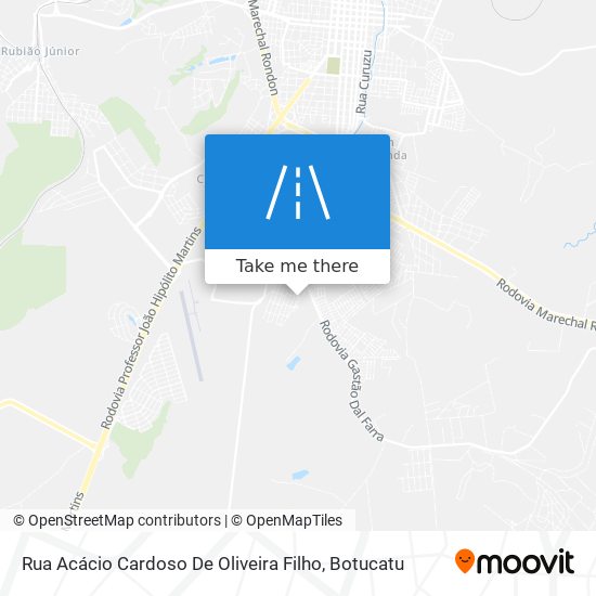 Rua Acácio Cardoso De Oliveira Filho map