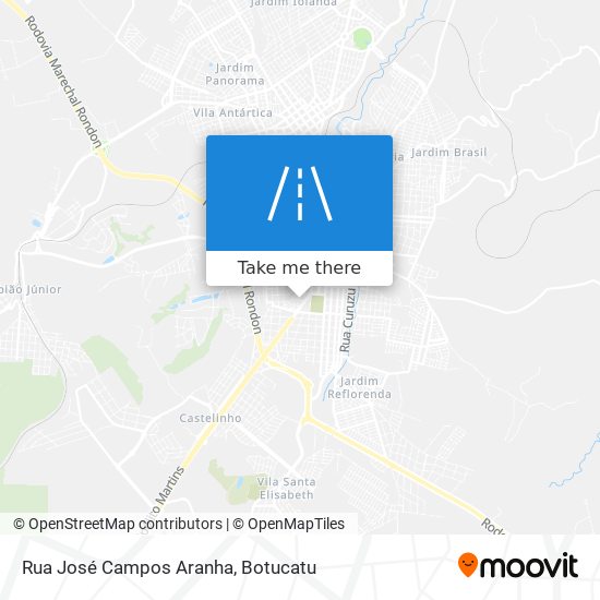 Mapa Rua José Campos Aranha