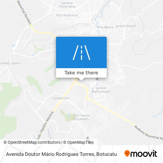 Mapa Avenida Doutor Mário Rodrigues Torres