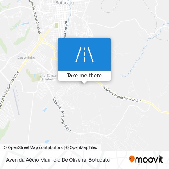 Mapa Avenida Aécio Maurício De Oliveira