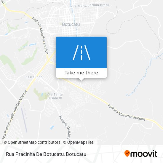 Rua Pracinha De Botucatu map