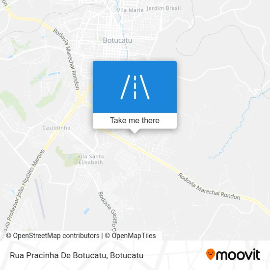Rua Pracinha De Botucatu map
