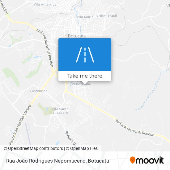 Mapa Rua João Rodrigues Nepomuceno