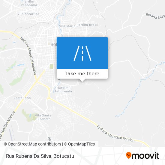 Mapa Rua Rubens Da Silva