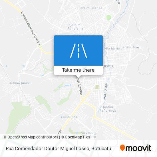 Mapa Rua Comendador Doutor Miguel Losso