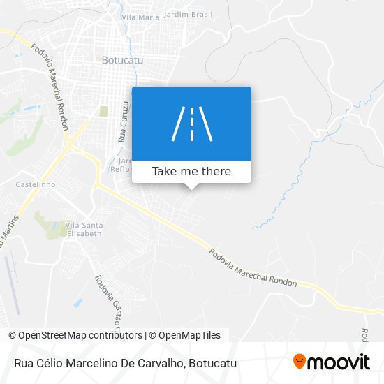 Mapa Rua Célio Marcelino De Carvalho