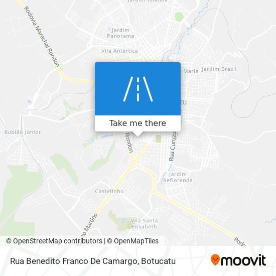 Mapa Rua Benedito Franco De Camargo