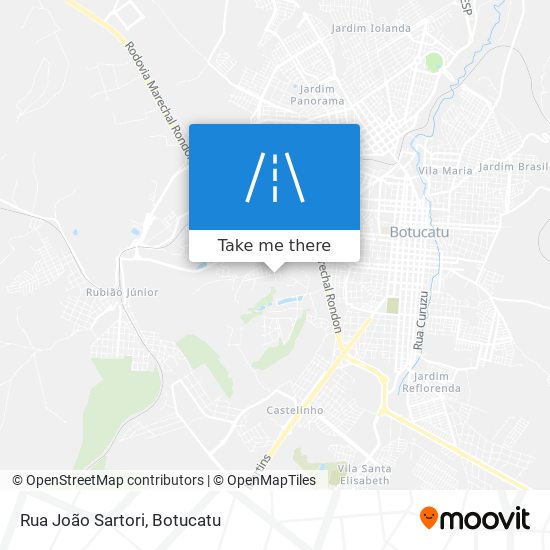 Mapa Rua João Sartori
